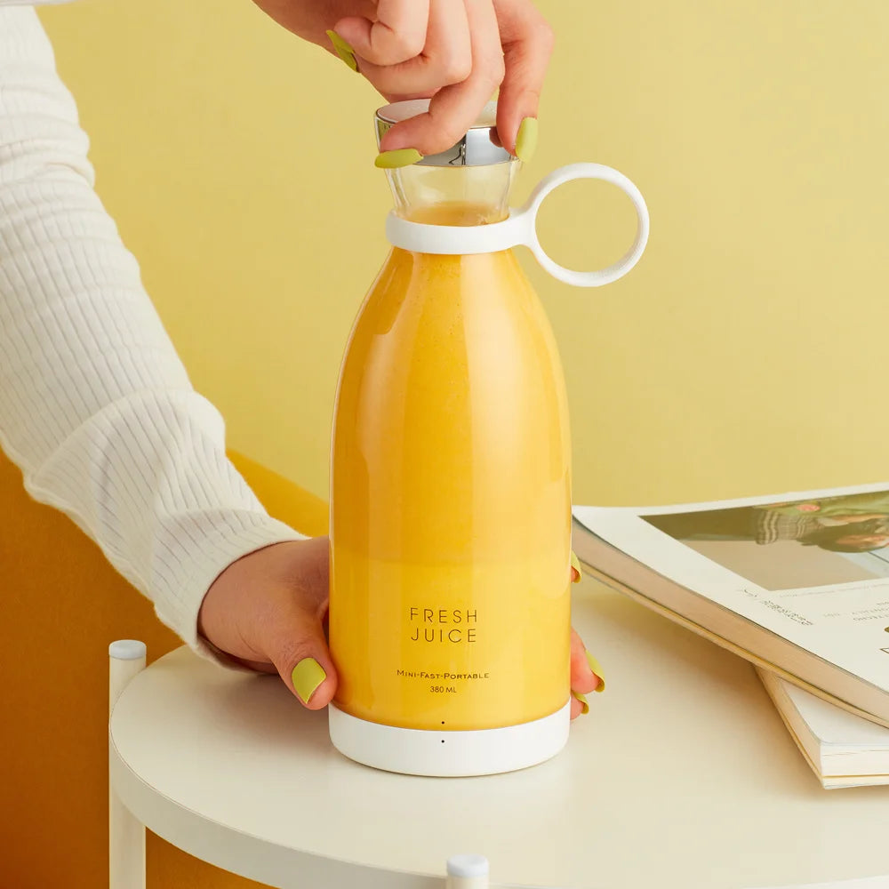Blender Portable USB – 350ml Inox | Rechargeable & Puissant