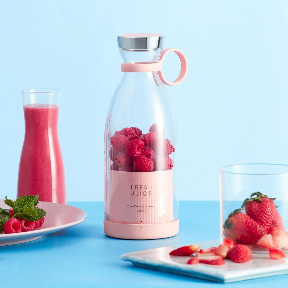 Blender Portable USB – 350ml Inox | Rechargeable & Puissant
