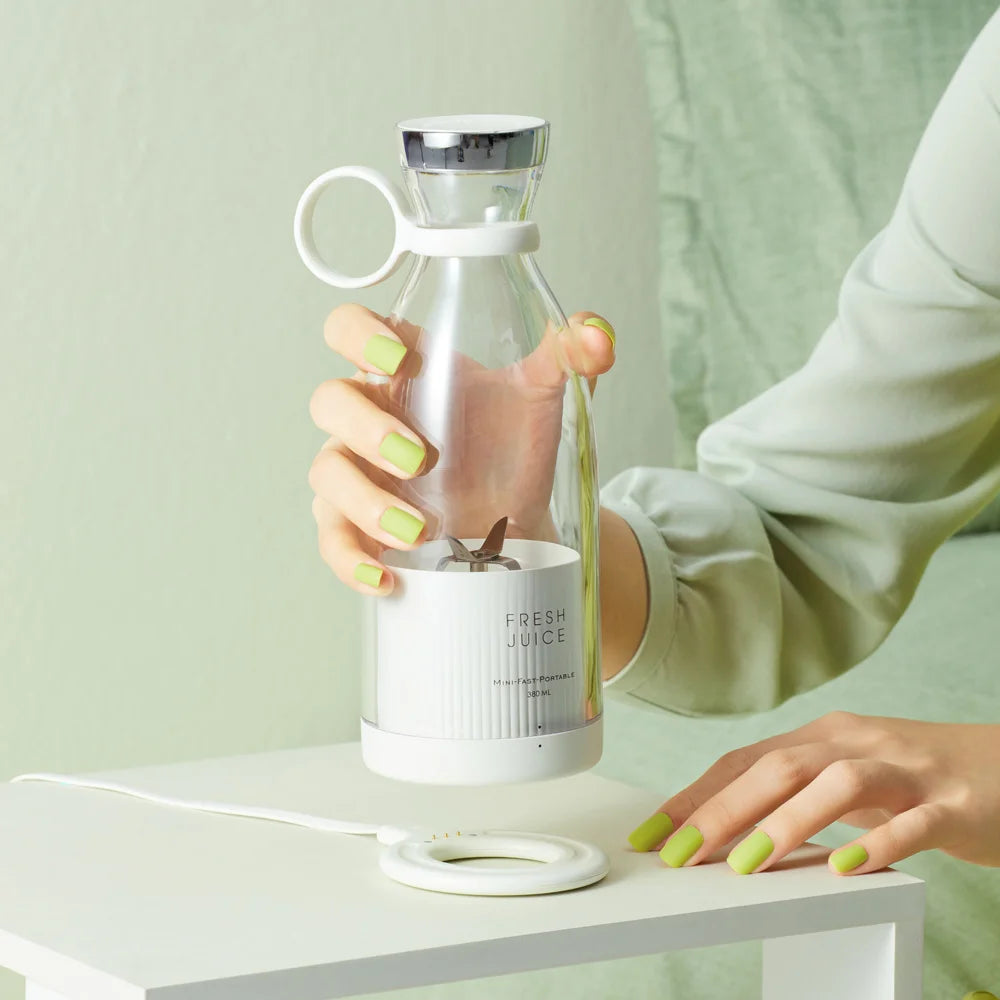 Blender Portable USB – 350ml Inox | Rechargeable & Puissant