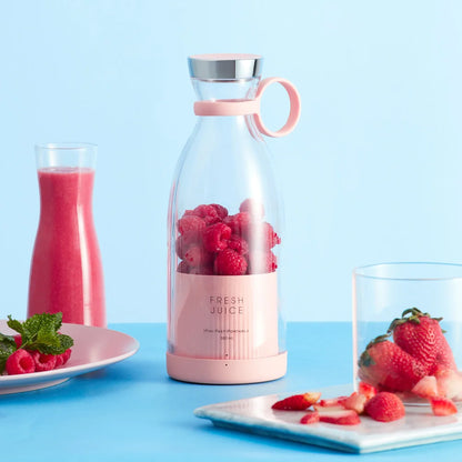 Blender Portable USB – 350ml Inox | Rechargeable & Puissant